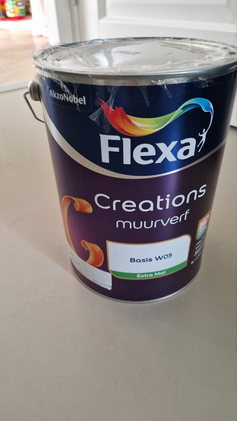 Nieuwe dichte pot Flexa Creations Sandy Beach extra mat, 5 tot 10 liter, Beige, Nieuw, Ophalen of Verzenden