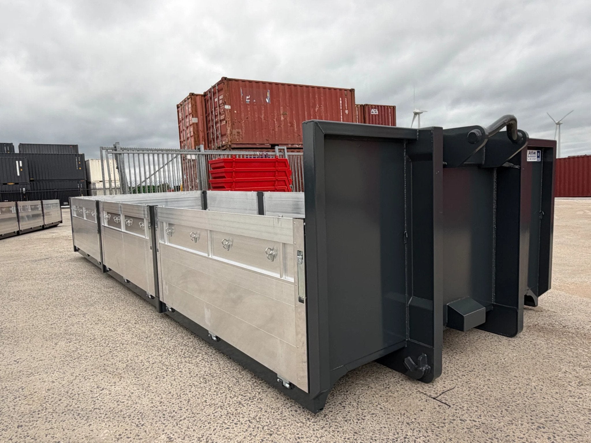 AluStahl 6,5m aluminium kleppen container (bj 2026)