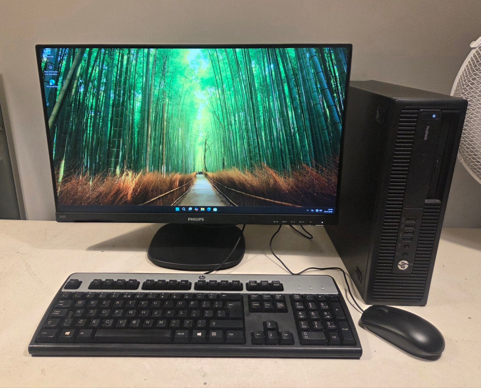 Complete computer set - i5 - SSD/HDD - 16 GB - 24 Inch R.L, Computers en Software, 350 GB, HP en Philips, Met monitor, Ophalen of Verzenden
