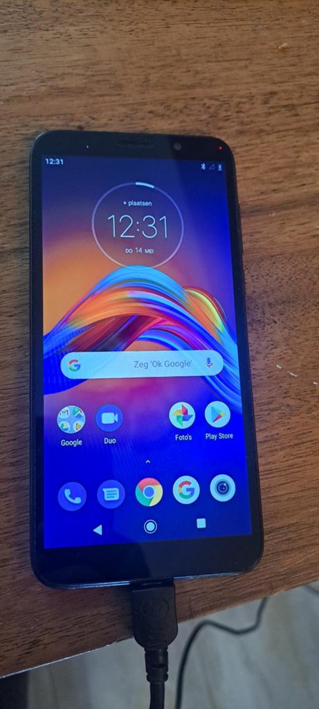 Motorola e6 play smartphone, Ophalen, 6 megapixel of meer, Zwart, Overige modellen