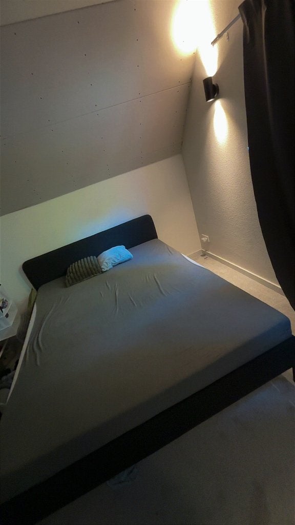 2 persoon bed !, Huis en Inrichting, Overige materialen, Eenpersoons, Zwart, Ophalen of Verzenden