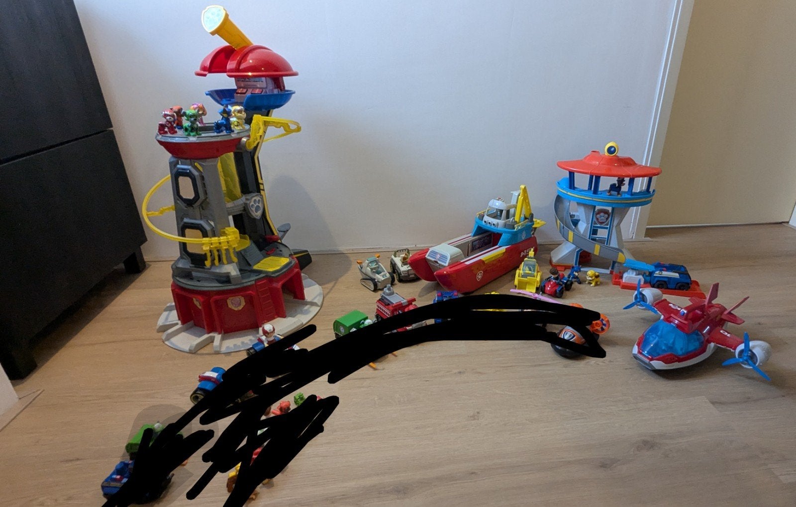 Grote paw patrol set, Ophalen, Gebruikt