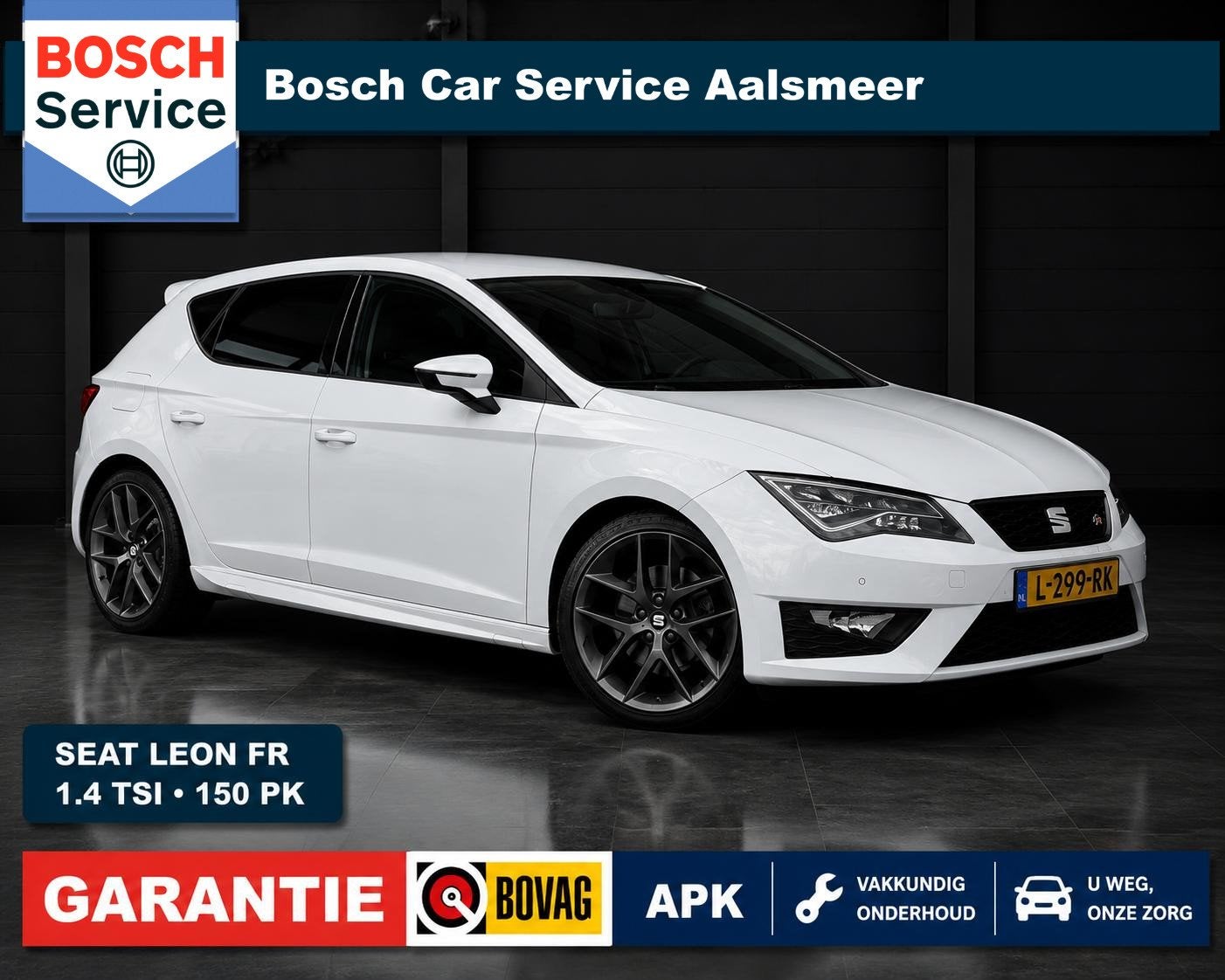 SEAT Leon 1.4 EcoTSI FR Connect / Garantie / Navi /Airco /LM, Stof, Gebruikt, 4 cilinders, 150 pk