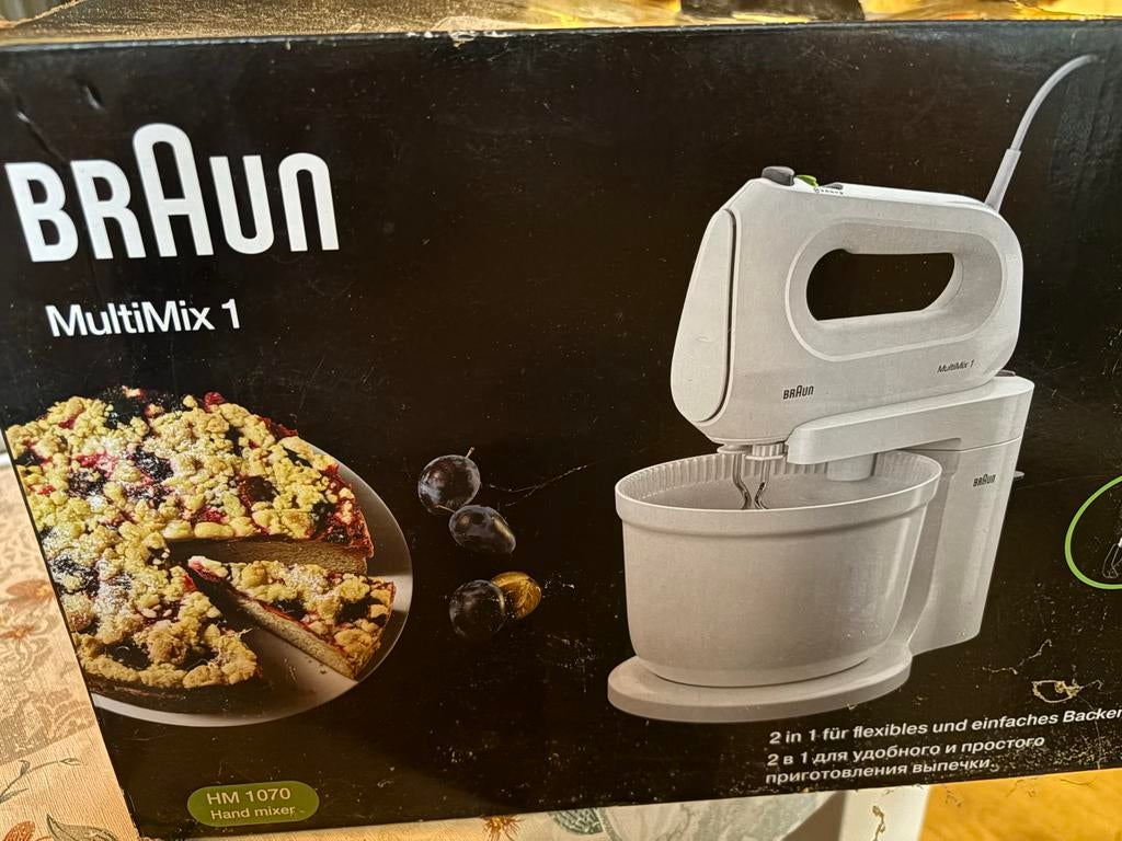 Braun MultiMix 1 HM 1070 handmixer met standaard, Ophalen of Verzenden, Nieuw