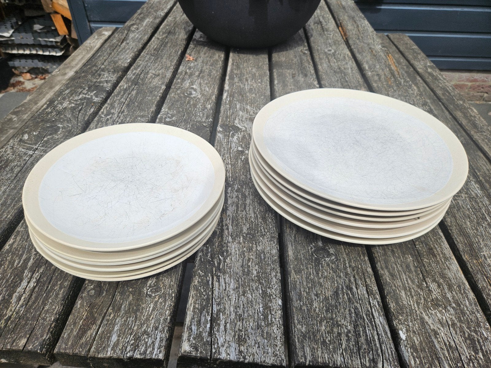 Hema diner- en boterhamborden - gratis af te halen, Huis en Inrichting, Keuken | Servies, Ophalen, Gebruikt, Compleet servies