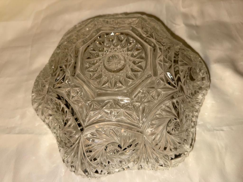 Decoratieve Glazen Schaal met Sterpatroon, Antiek en Kunst, Ophalen of Verzenden