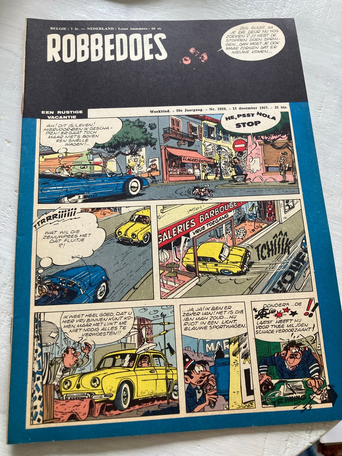 Robbedoes Weekblad - Nr. 1026 - 12 december 1957, Boeken, Ophalen of Verzenden, Zo goed als nieuw, Overige typen