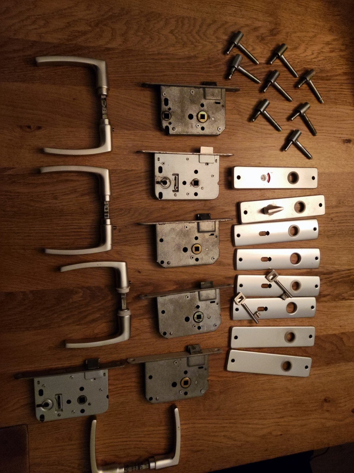 Verzameling hang- en sluitwerk, Ophalen, Gebruikt, Rvs, Slot
