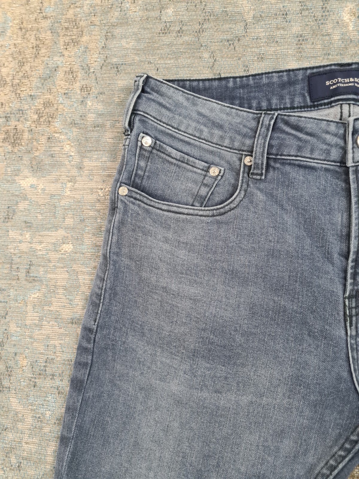 Scotch and Soda SKIM W32 L30 Skinny STRETCH Bronno3230 Grijs, https://scotch-soda.eu/pages/contact, W32 (confectie 46) of kleiner