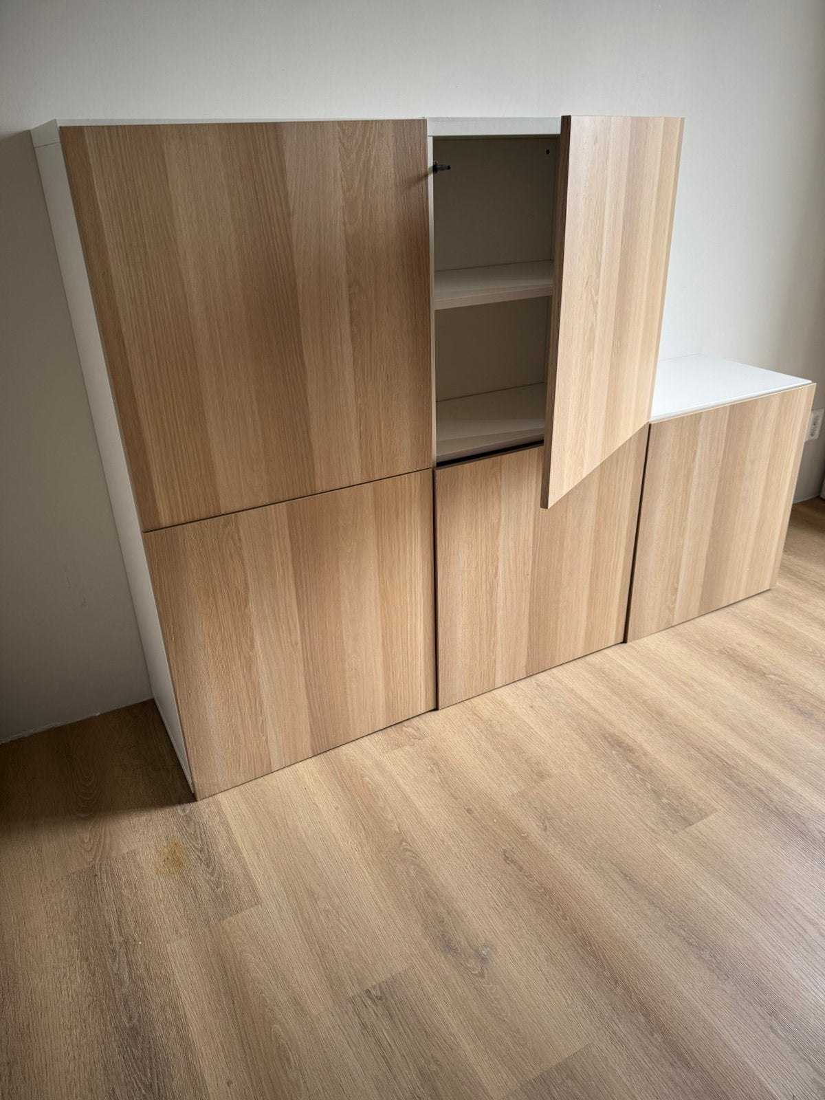 Ikea keukenkast met 1 legplank, deur eikenfineer, Ophalen, Bruin, 50 tot 100 cm, Zo goed als nieuw