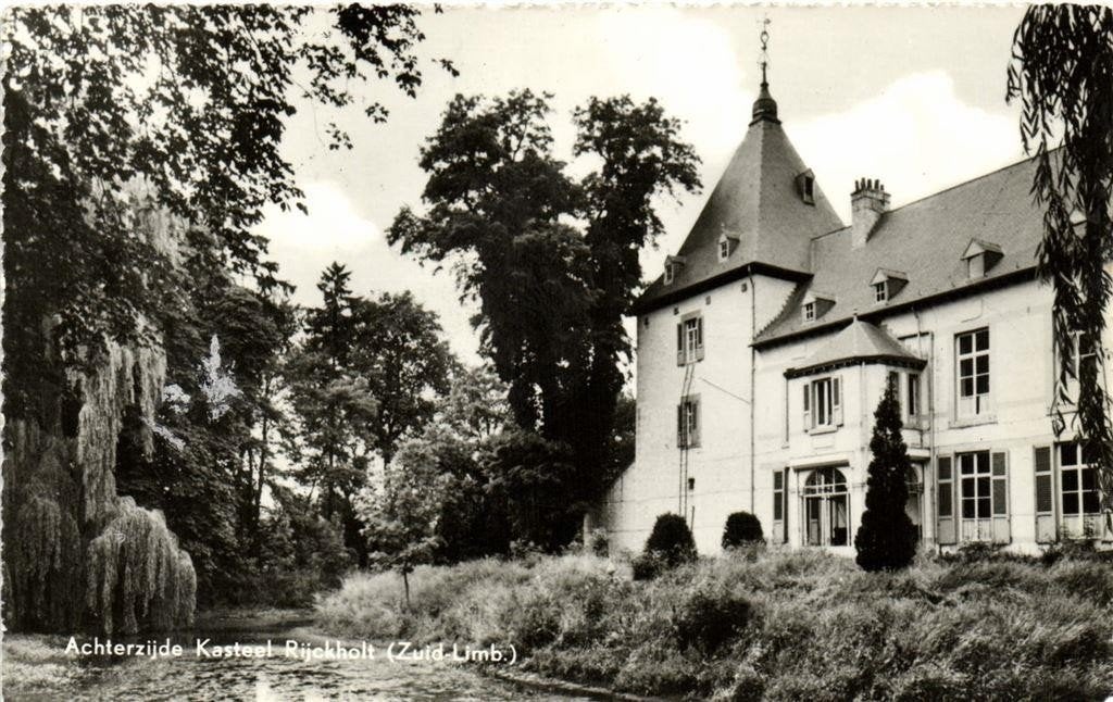 Achterzijde Kasteel Rijckholt [Zuid Limb.] - Jeugdhotel - 19, Ophalen of Verzenden, 1960 tot 1980, Gelopen, Noord-Brabant