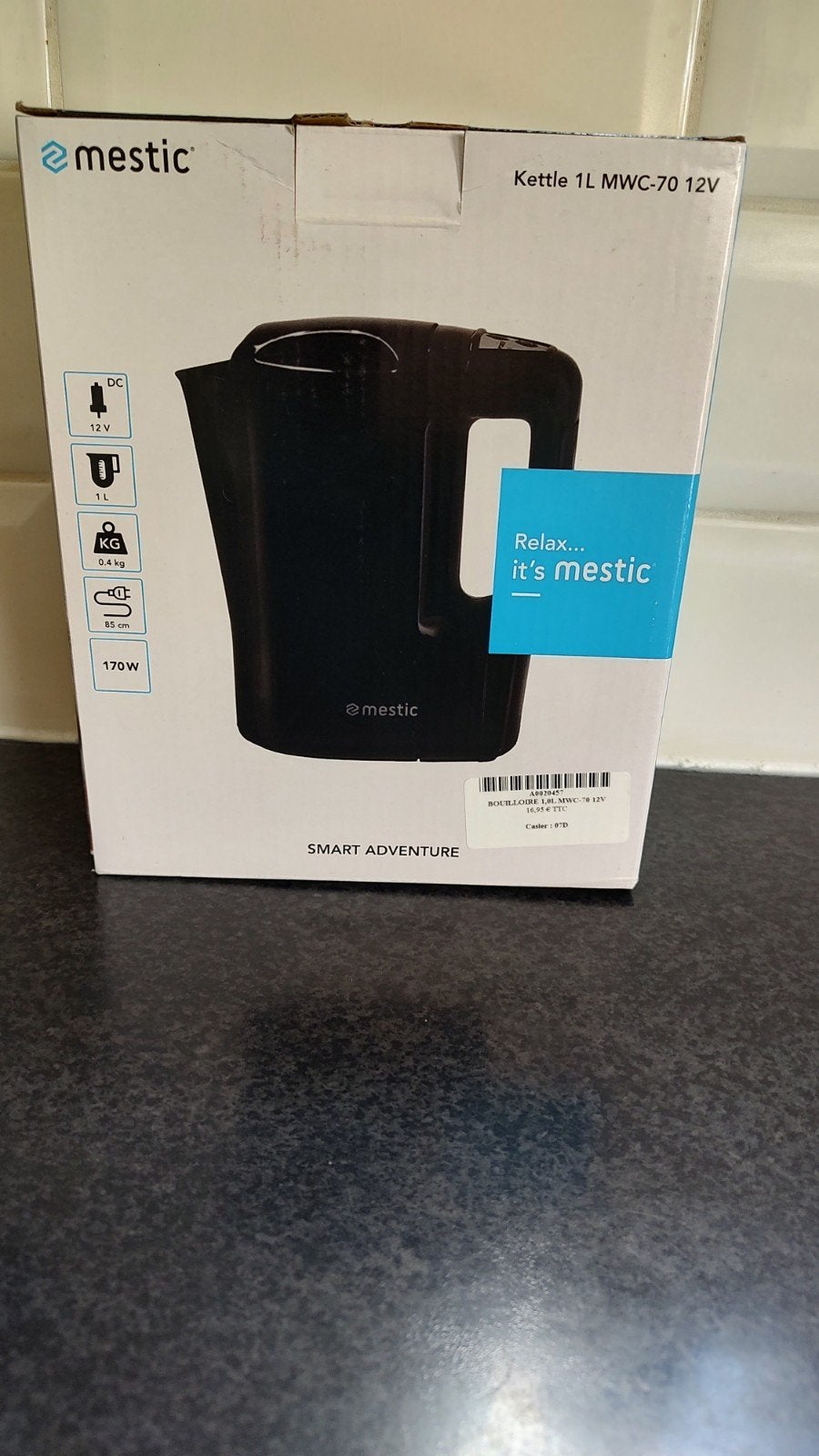 Mestic Waterkoker MWC-70 12V - Compact en Draagbaar, 1 tot 2 liter, Ophalen of Verzenden, Nieuw