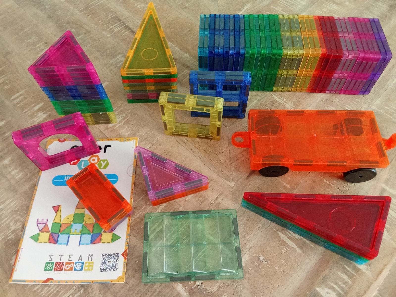 Magnetische bouwblokken set - Kleurrijk en educatief, Ophalen of Verzenden, Zo goed als nieuw, Overige merken