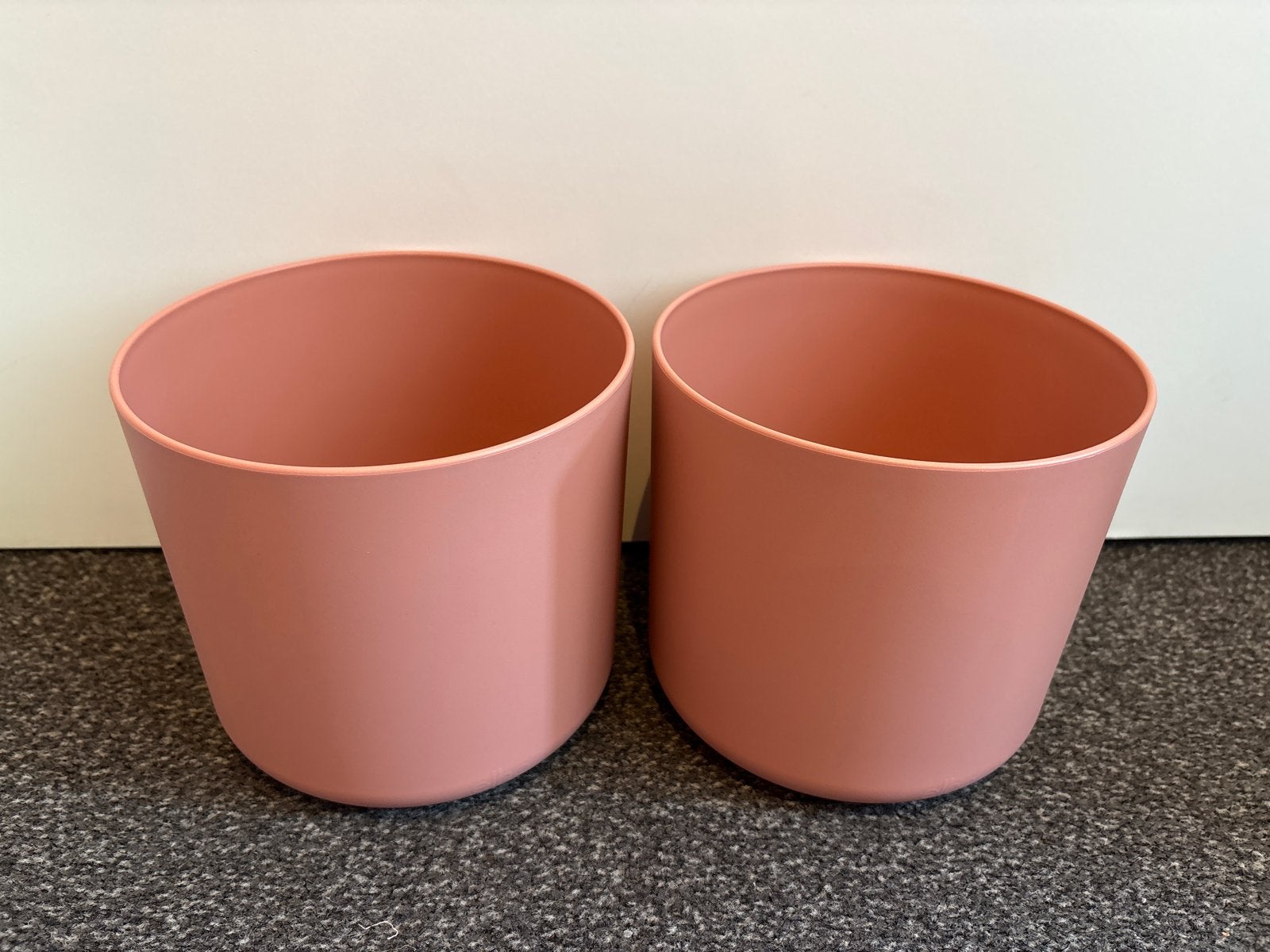 2x roze Elho b•for soft bloempot 18 cm - 3,7 liter, Ophalen, Kunststof, Gebruikt, Rond
