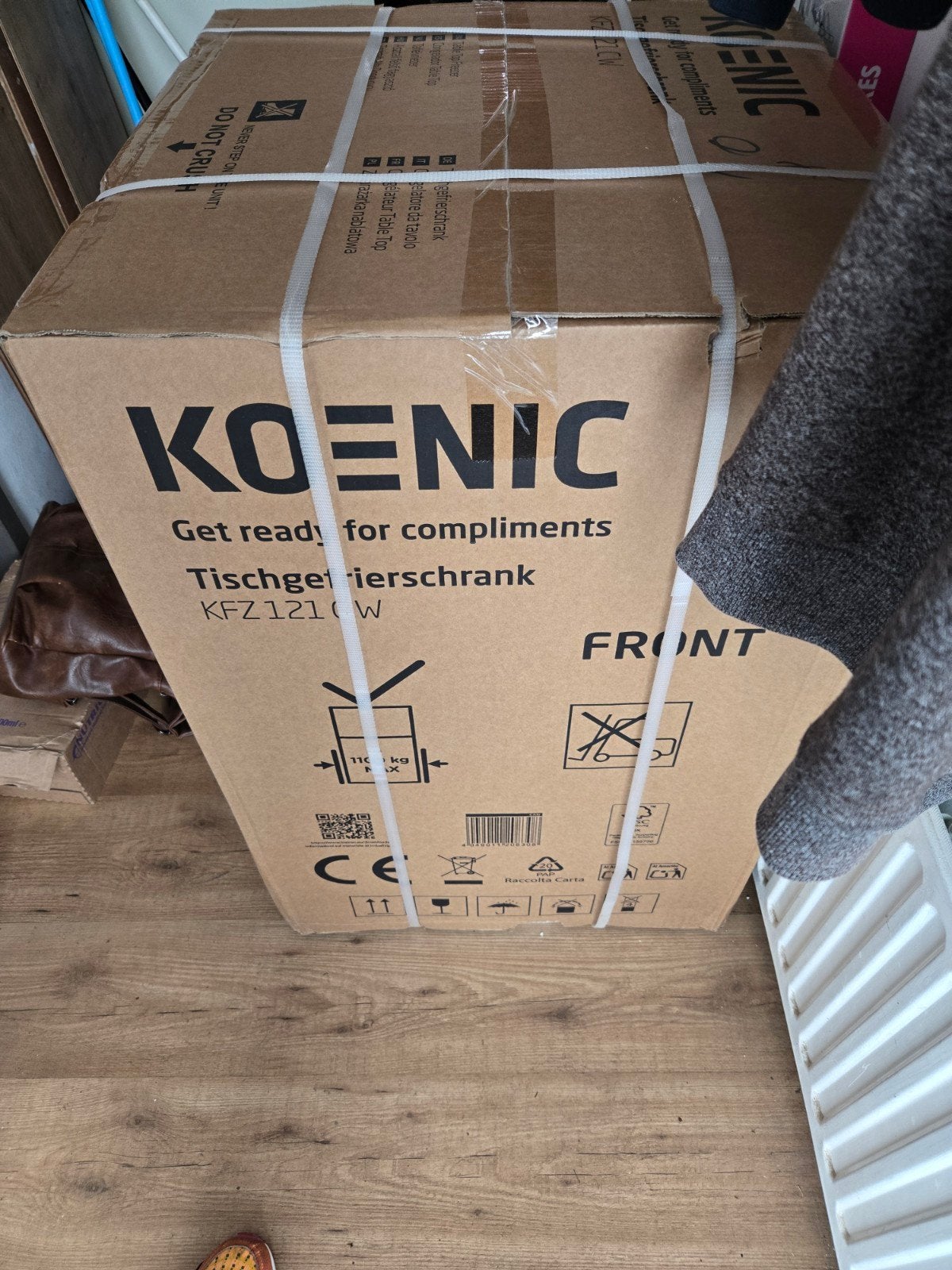 Nieuwe Koenic Tafelvriezer KFZ121CW - Winkelwaarde €239, Ophalen of Verzenden, Nieuw, Vrijstaand, Vrieskast