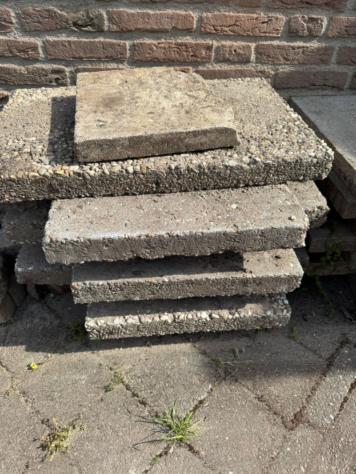 Tegels diverse, Tuin en Terras, Tegels en Klinkers, Ophalen, Gebruikt, Beton, Terrastegels