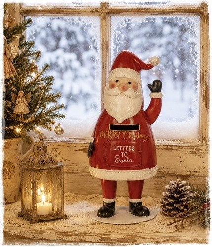 De kerstman brievenbus voor je verlanglijstjes, van metaal, Nieuw, Ophalen of Verzenden, Clayre eef, Clayre eef