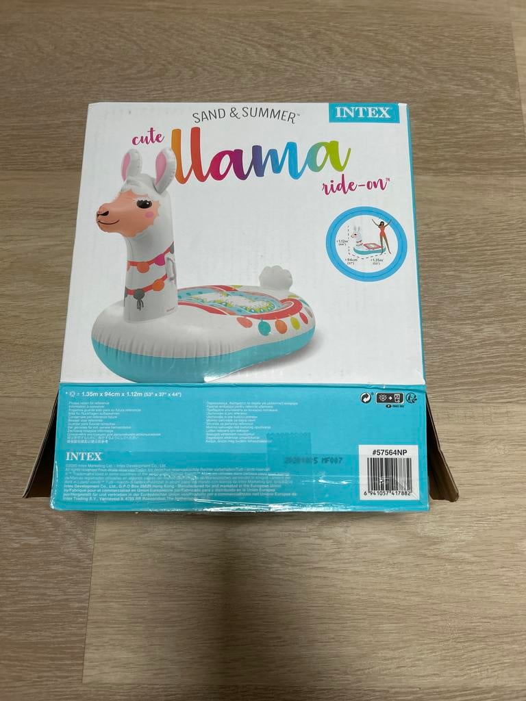 Intex Llama Ride-On Opblaasbaar Zwemband Dieren, Ophalen of Verzenden, Zo goed als nieuw