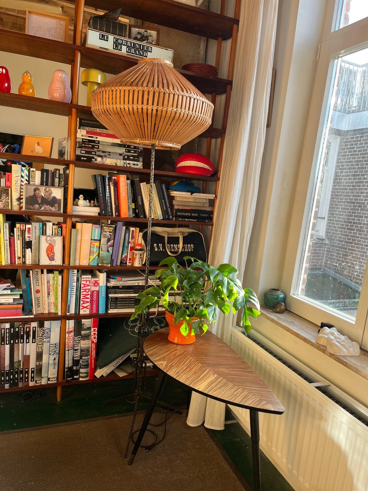 Vintage Hongaarse staande design lamp jaren 50, Ophalen, 150 tot 200 cm