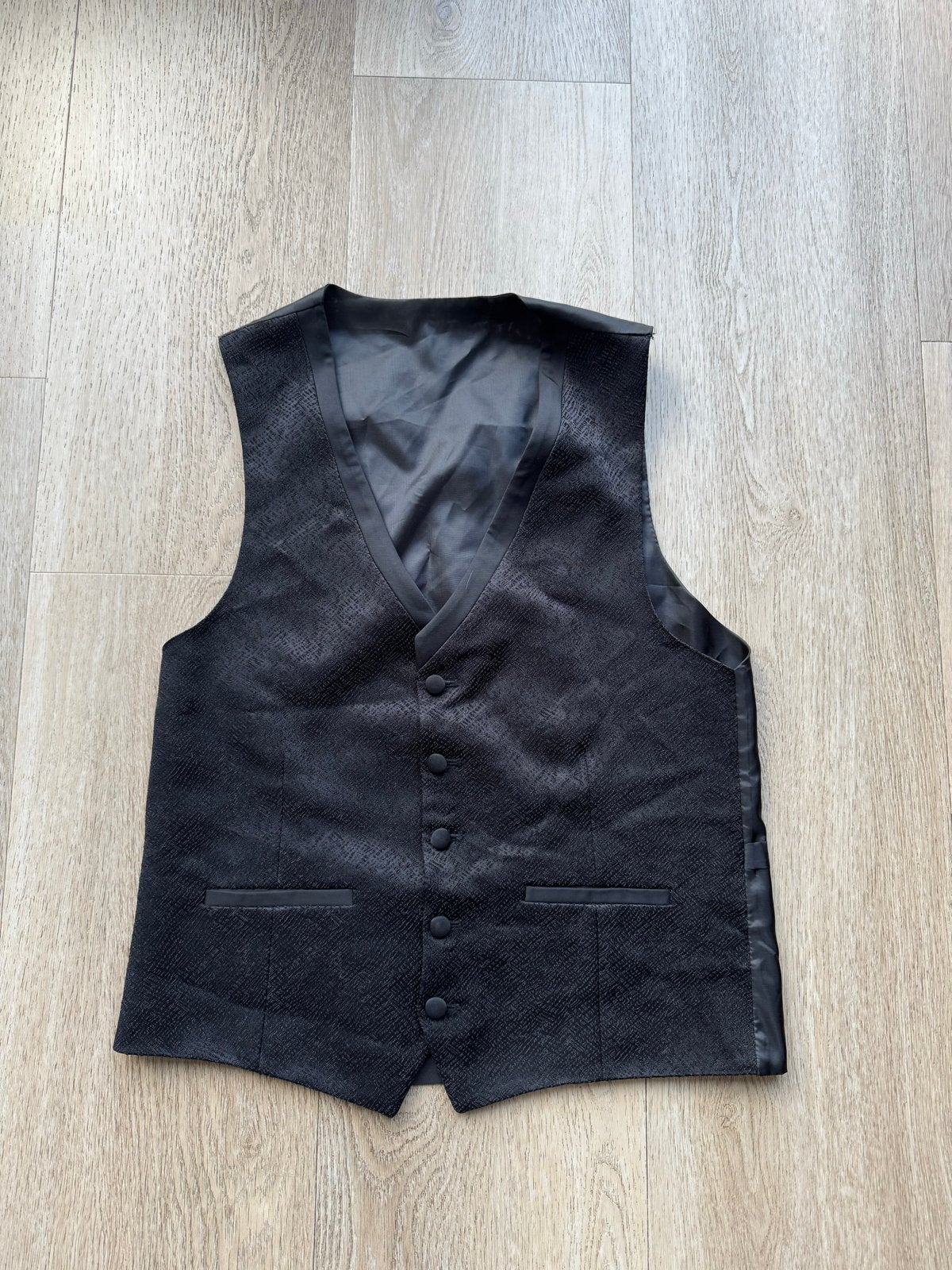 Stijlvol Zwart Heren Gilet - Maat 46 (S), Kleding | Heren, Kostuums en Colberts, Ophalen of Verzenden, Zo goed als nieuw, Maat 46 (S) of kleiner