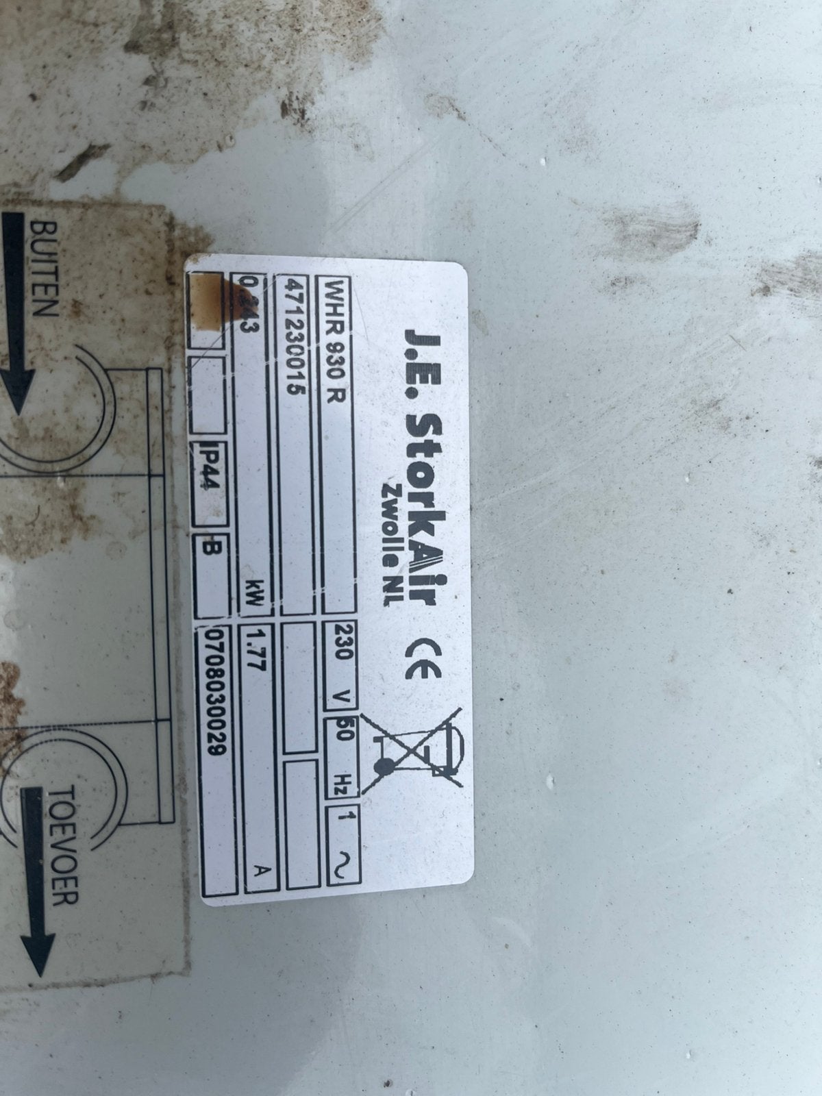 Wtw printplaat voor stork 930, Ophalen of Verzenden, Zo goed als nieuw, Ventilator en Afzuiger