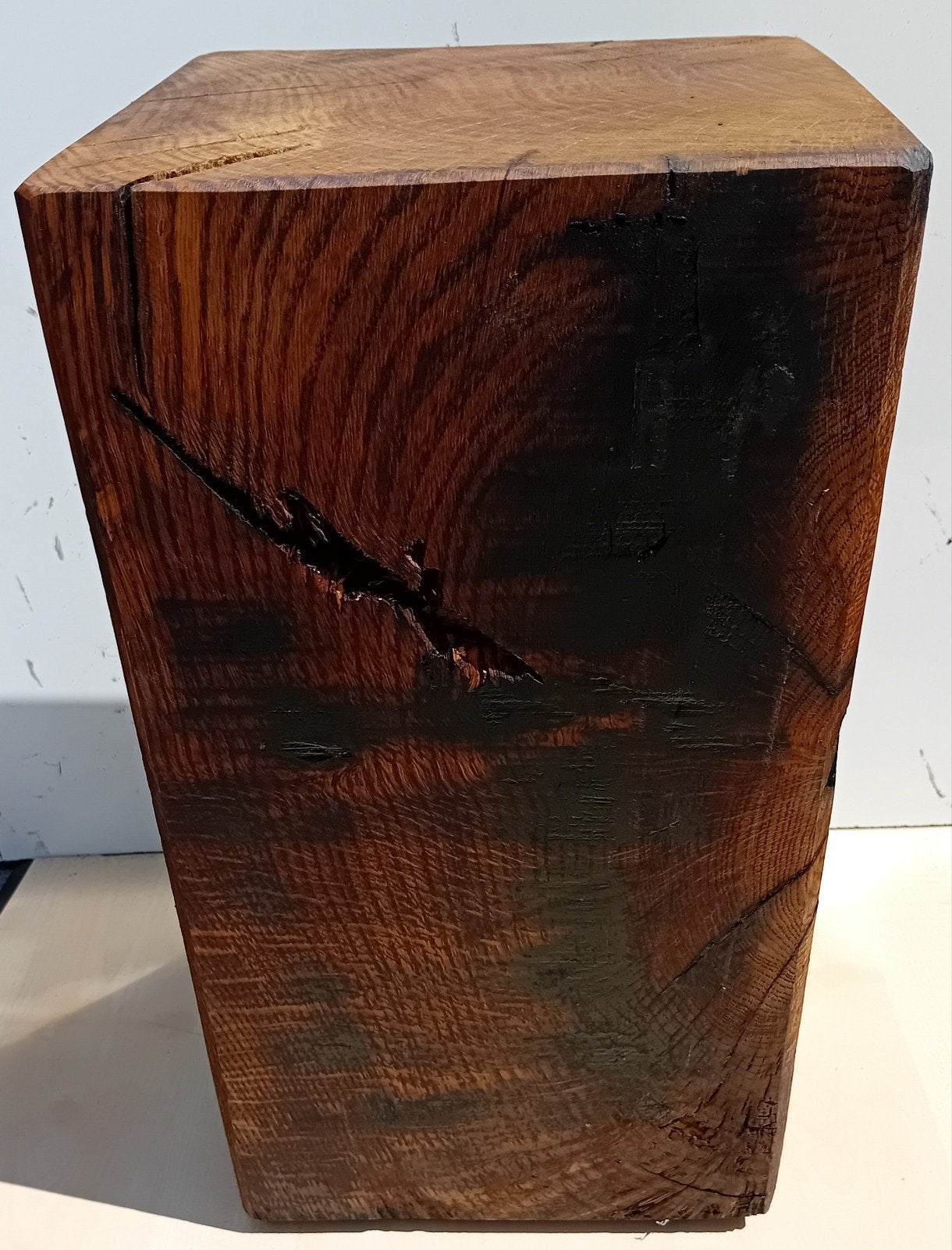 Te koop Eikenhouten zuil/Sokkel/pilaar, Muziek en Instrumenten, Percussie, Ophalen, Trommel