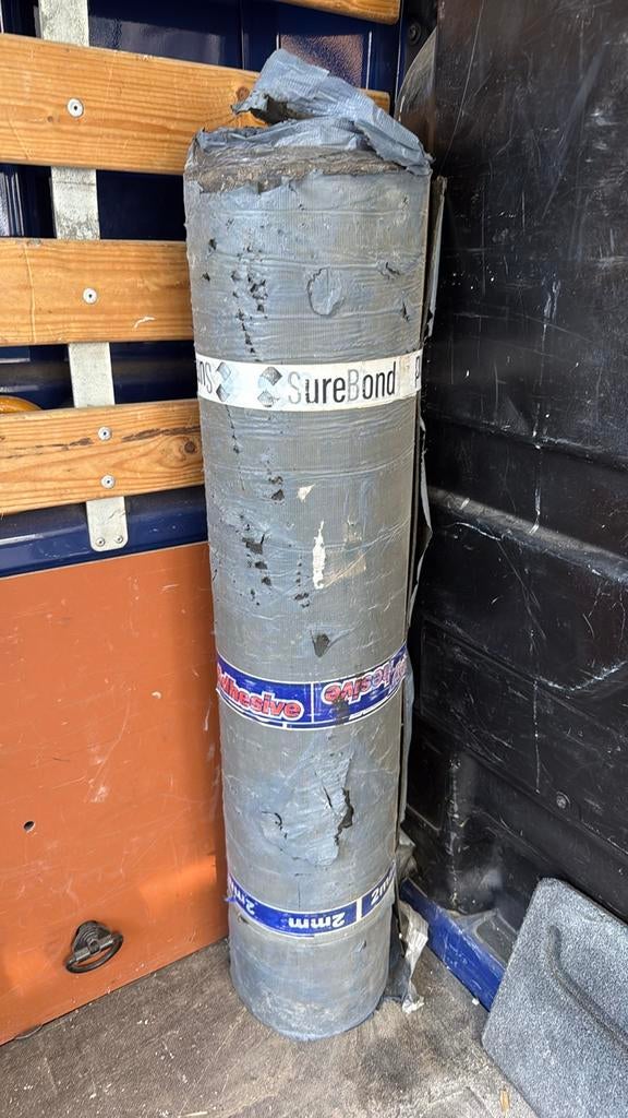 SureBond Dakleer Rol 2mm - nieuw(met plastiq eromheen), Ophalen, Overige materialen, Zwart, Nieuw