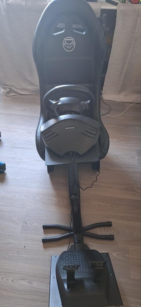 Racestuur en stoel met PS4 en F1 2021, grand tourismo, Ophalen, Zo goed als nieuw, Met 1 controller, Slim
