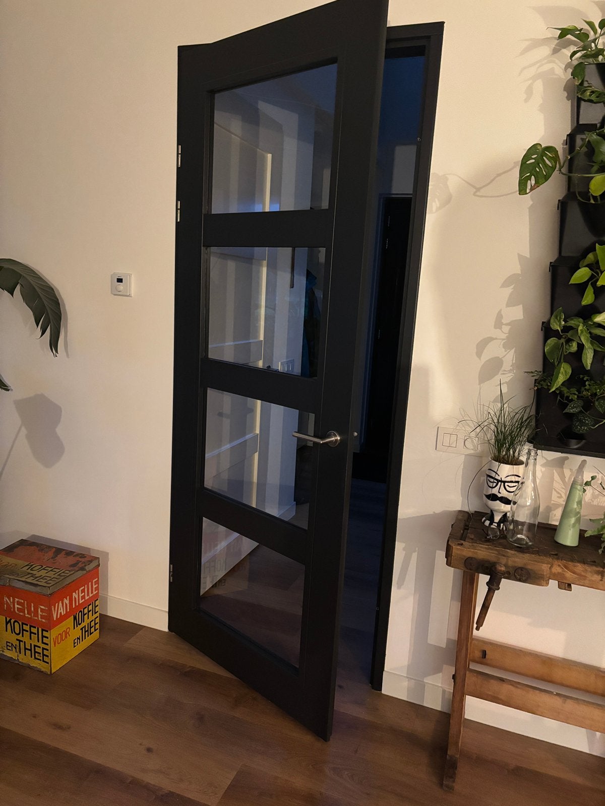 2 svedex opdekdeuren ral 7021 88x231, Ophalen, 80 tot 100 cm, 215 cm of meer, Binnendeur