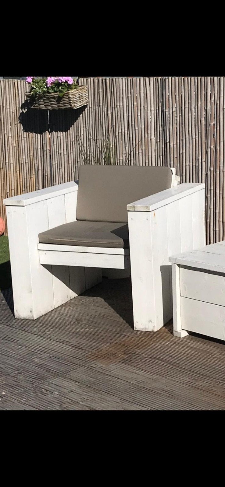 All weather tuinkussens voor stoel of bank, Ophalen, Gebruikt
