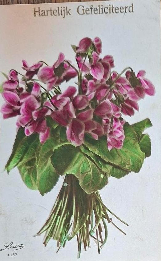 Een tuiltje Prachtige bloemen- 1928, Verzenden, 1920 tot 1940, Gelopen, Overige thema's