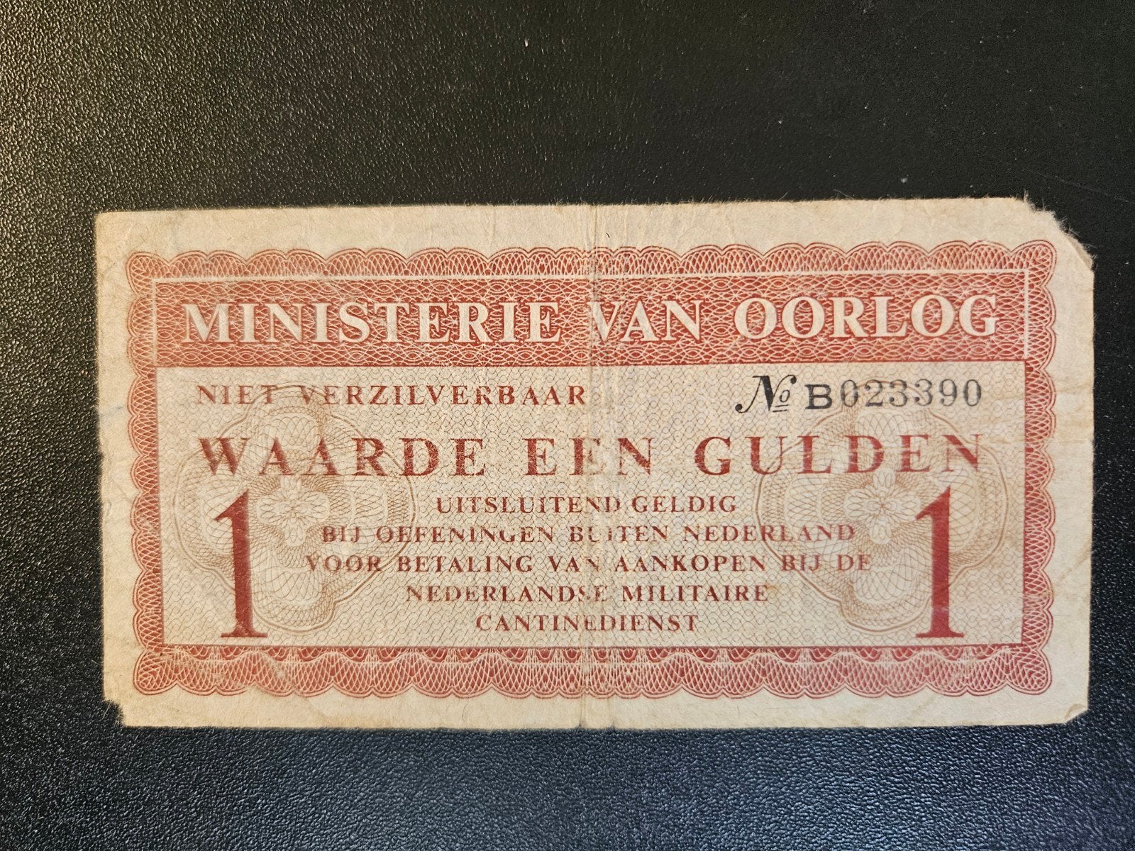 Nederland Ministerie van Oorlog 1 gulden, Postzegels en Munten, Bankbiljetten | Nederland, Verzenden, 1 gulden, Los biljet