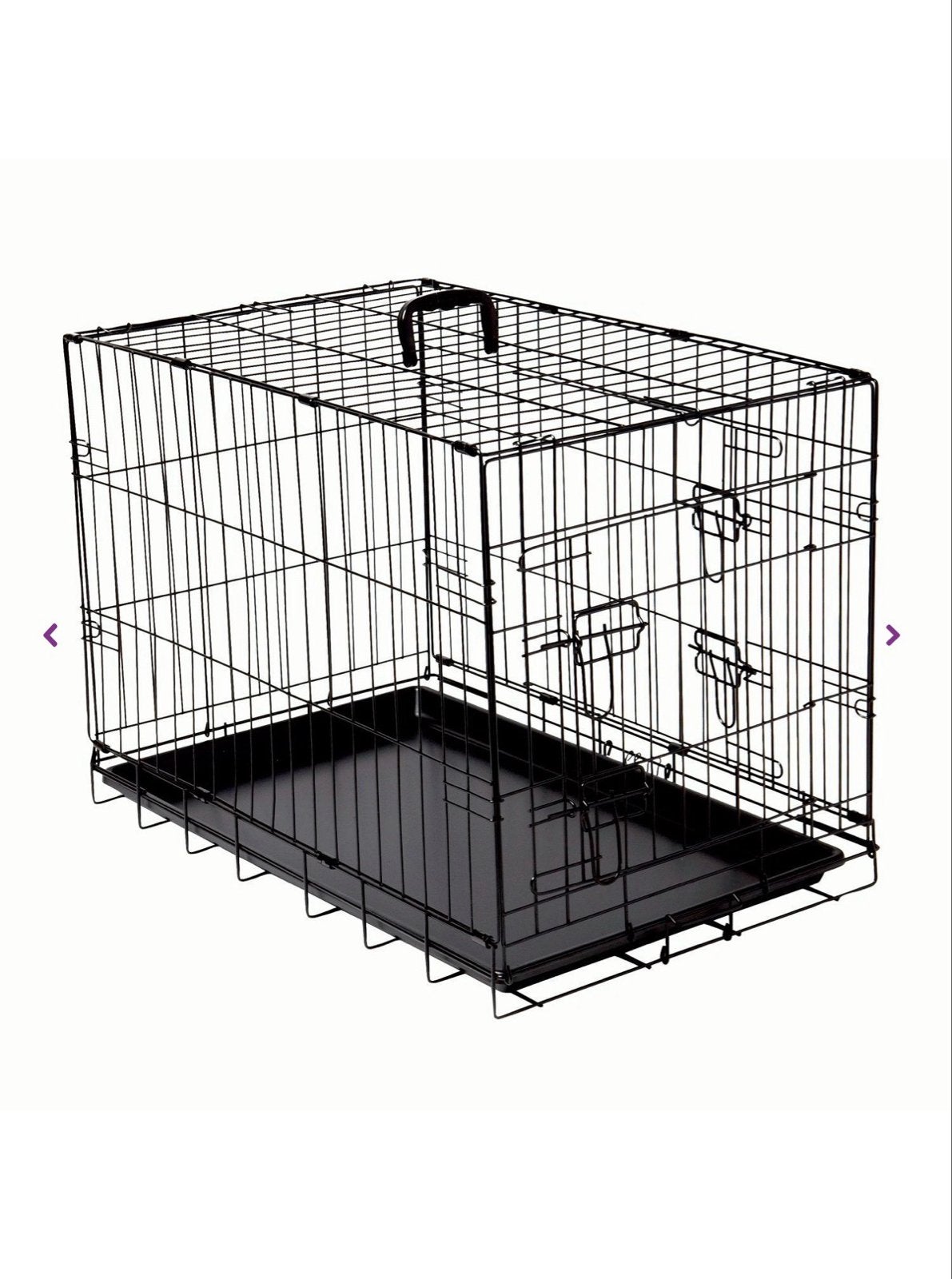 Inklapbare Adori bench 2-deurs zwart 92 x 57 x 64 cm, Dieren en Toebehoren, Ophalen, Zo goed als nieuw