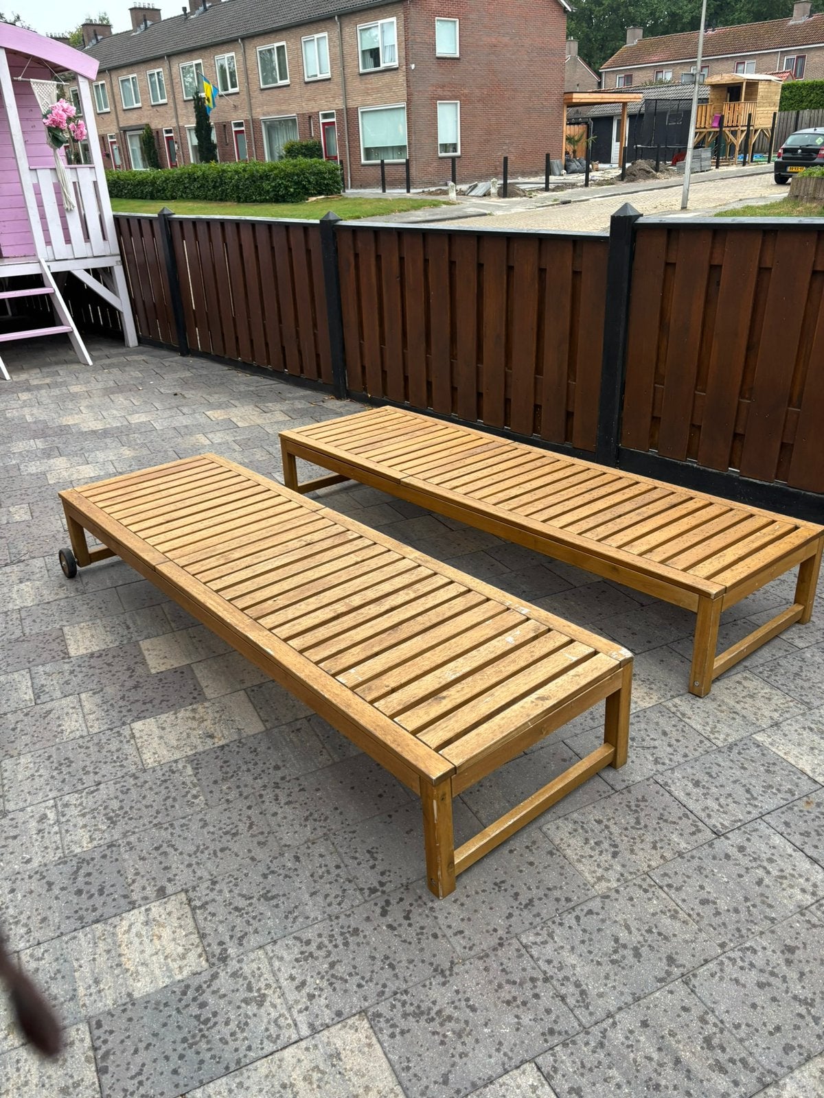 2ikea ligbedden, Ophalen, Zo goed als nieuw, Hout