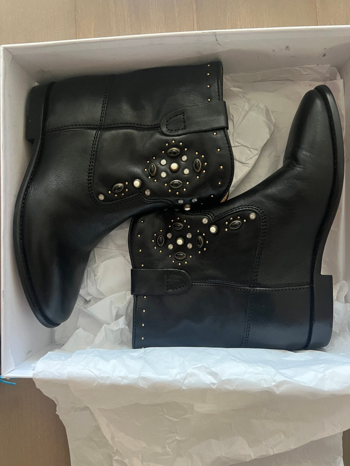 Dames laars isabel marant maat 38, Kleding | Dames, Verzenden, Zwart, Lage of Enkellaarzen, Nieuw