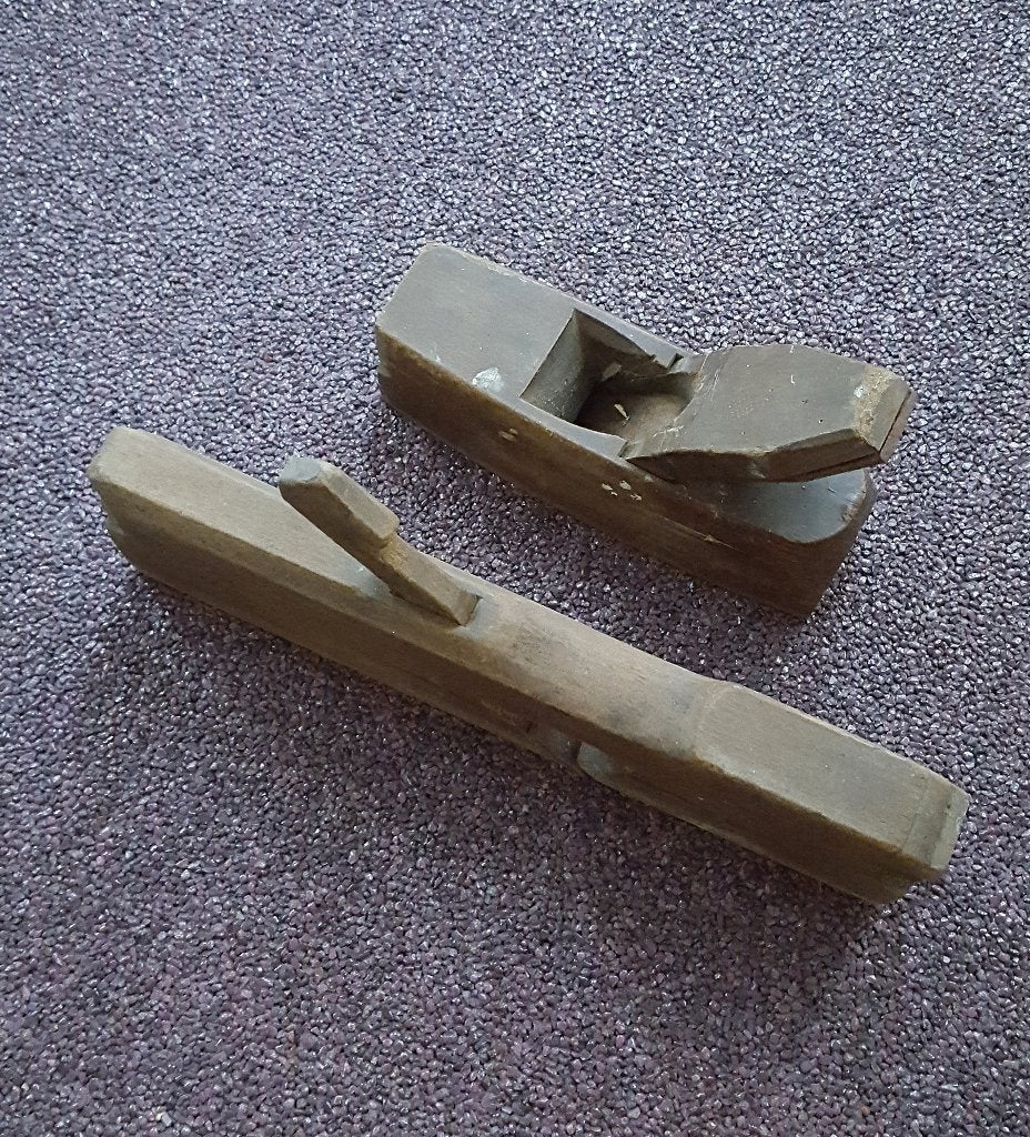 2 Antieke Houten Blokschaven, Antiek en Kunst, Ophalen of Verzenden