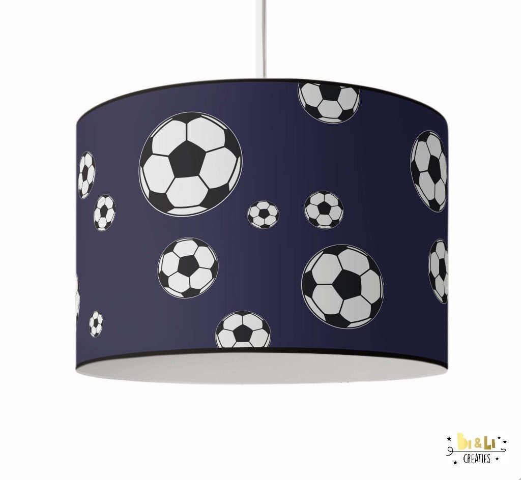 Hanglamp Voetbal Donkerblauw Voetballamp Little Dreamzzz, Bi & Li Creaties, Nieuw, Ophalen of Verzenden, Bilicreaties@gmail.com