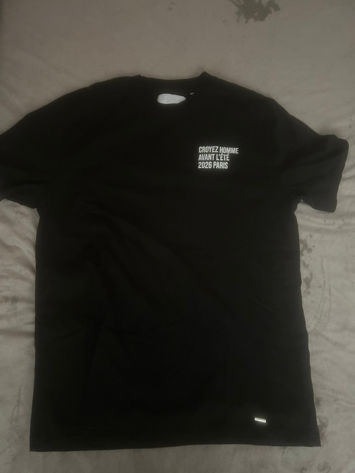 Croyez Homme T-shirt Zwart Maat L, Kleding | Heren, Ophalen of Verzenden, Zo goed als nieuw, Maat 52/54 (L), Zwart