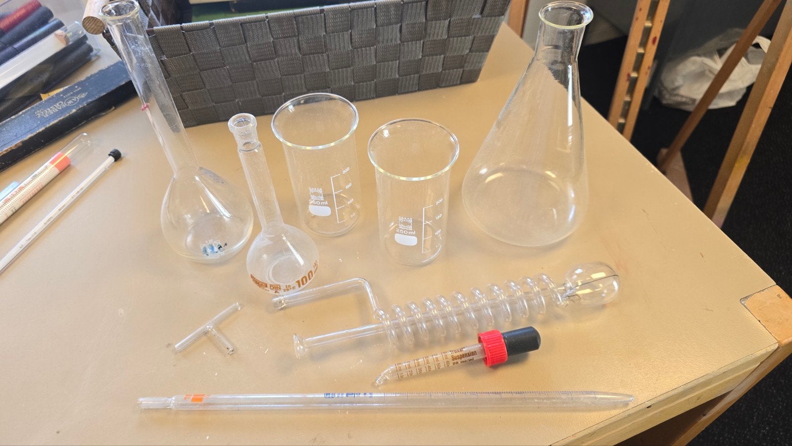 Prachtige set Vintage Laboratorium Glaswerk, Ophalen