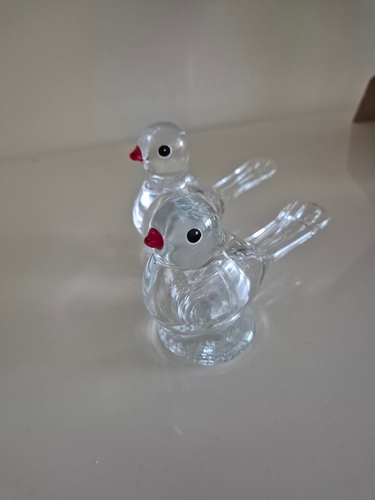 Glazen vogeltjes, Ophalen of Verzenden, Zo goed als nieuw, Glas