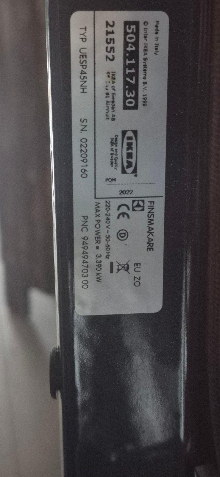 IKEA Finsmakare Inbouw Oven - Zo goed als nieuw, Witgoed en Apparatuur, Ovens, Ophalen, Gebruikt, Hete lucht, Oven