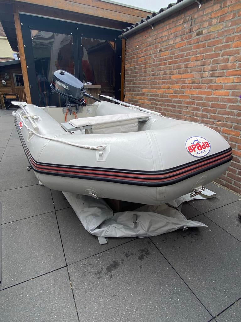 Spada Rubberboot met Yamaha buitenboordmotor 4PK, Ophalen, Aluminium, Gebruikt, Yamaha
