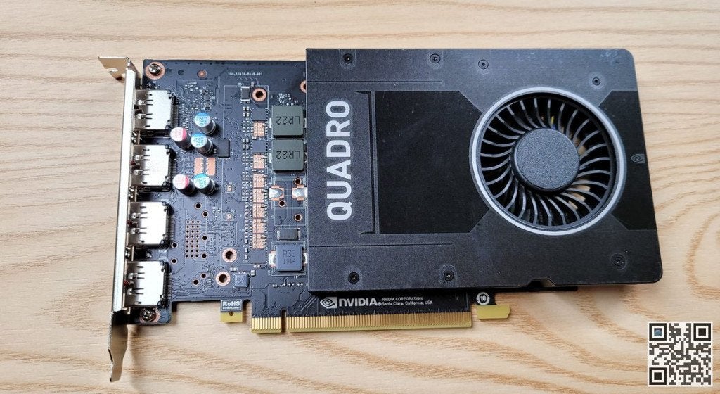 Nvidia Videokaart Quadra P2200, Ophalen, PCI-Express 3, Gebruikt, DisplayPort
