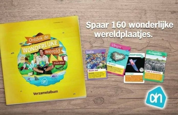 6 wondere wereld plaatjes van Freek Vonk, Verzamelen, Supermarktacties, Albert Heijn, Verzenden
