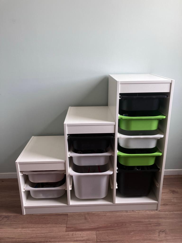 IKEA Trofast Opbergcombinatie met Bakken - Wit, Ophalen of Verzenden, Gebruikt