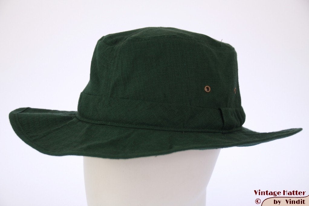 Cricket outdoor safari hoed groen linnen 59 en 60 nieuw, Ophalen of Verzenden, Nieuw, 60 cm (XL, 7½ inch) of meer, Hoed