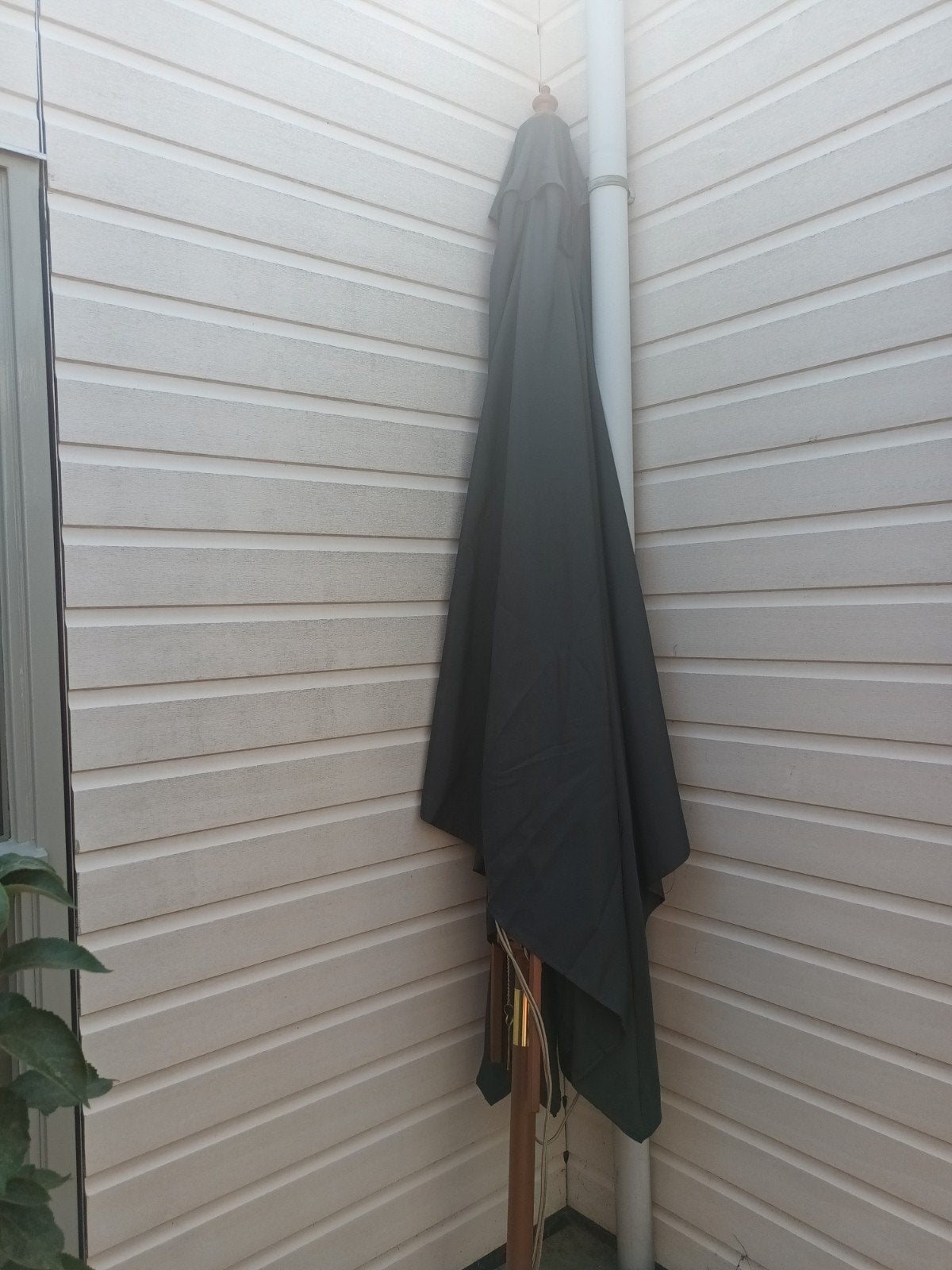 antracietgrijze parasol, ideaal voor tuin of terras, Ophalen, Nieuw, 2 tot 3 meter, Stokparasol