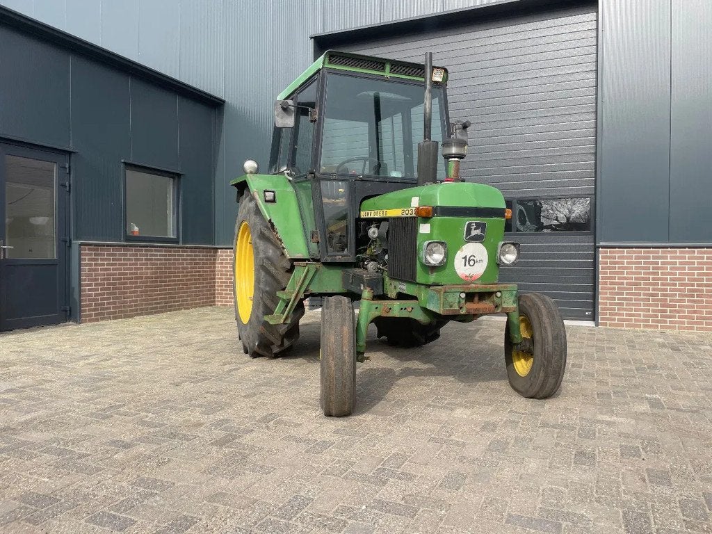 John Deere 2030 tractor met stuurbekrachtiging en kenteken, Gebruikt, John Deere