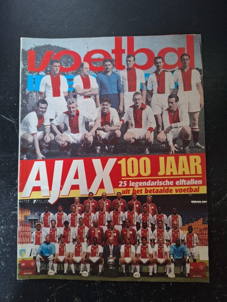 Ajax 100 jaar - bijlage historische teams, Ophalen of Verzenden, Zo goed als nieuw, Ajax