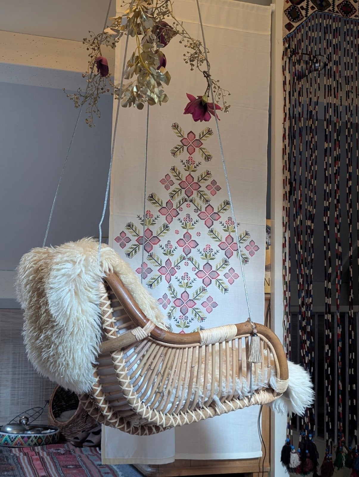 Rotan Hangstoel - Stevig en Onderhoudsvriendelijk, Ophalen, Overige kleuren, Zo goed als nieuw, Eén